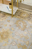 Exquisite Rugs Antique Weave Oushak 2000 Gray/Brown/Blue Area Rug Closeup Image