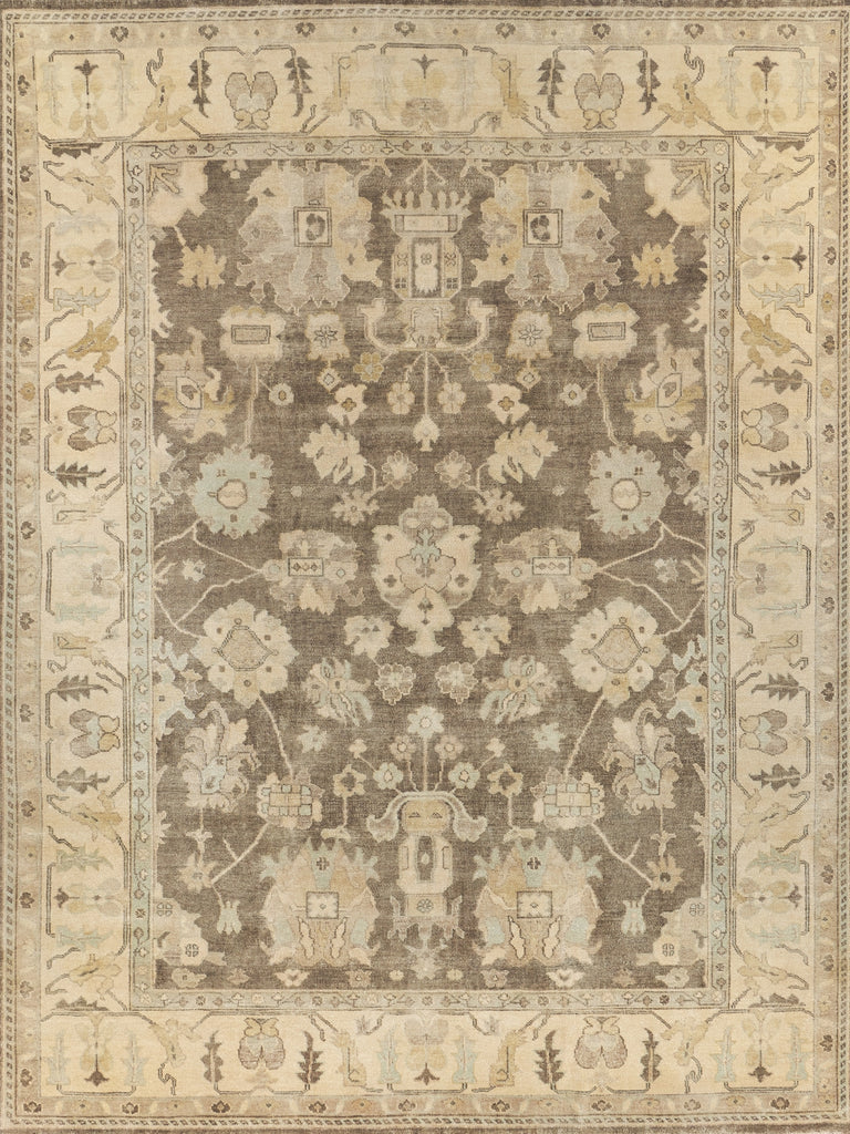 Exquisite Rugs Antique Weave Oushak 2003 Brown/Ivory Area Rug main image
