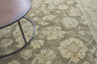 Exquisite Rugs Antique Weave Oushak 2003 Brown/Ivory Area Rug Pile Image