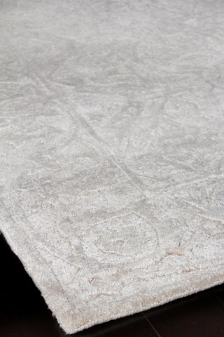 Exquisite Rugs Iris 2115 Light Gray Area Rug Corner Image