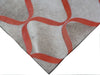 Exquisite Rugs Natural Hide 2136 Silver/Terracota Area Rug Corner Image