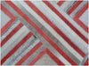 Exquisite Rugs Natural Hide 2137 Red/Multi Area Rug Closeup Image