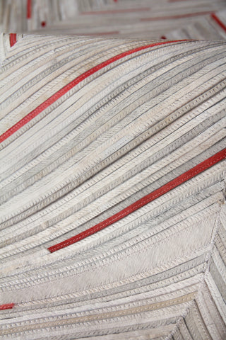 Exquisite Rugs Natural Hide 2138 Ivory/Beige/Red/Multi Area Rug Pile Image