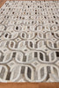 Exquisite Rugs Natural Hide 2140 Medium Gray/Ivory Area Rug Closeup Image