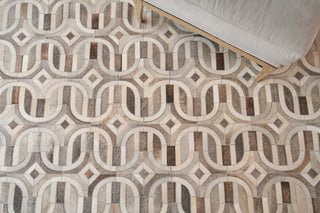 Exquisite Rugs Natural Hide 2140 Medium Gray/Ivory Area Rug Detail Image