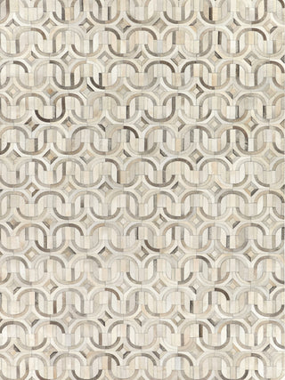 Exquisite Rugs Natural Hide 2141 Silver/Ivory Area Rug main image