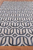 Exquisite Rugs Natural Hide 2142 Silver/Blue Area Rug Closeup Image