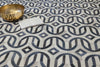 Exquisite Rugs Natural Hide 2142 Silver/Blue Area Rug