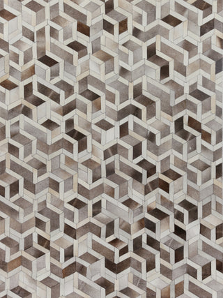 Exquisite Rugs Natural Hide 2144 Silver/Ivory Area Rug main image