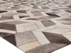 Exquisite Rugs Natural Hide 2144 Silver/Ivory Area Rug Corner Image