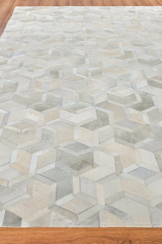 Exquisite Rugs Natural Hide 2145 Ivory Area Rug Closeup Image