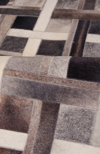 Exquisite Rugs Natural Hide 2148 Ivory/Gray Area Rug Pile Image
