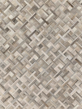 Exquisite Rugs Natural Hide 2149 Silver/Ivory Area Rug main image