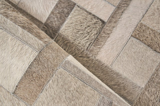 Exquisite Rugs Natural Hide 2149 Silver/Ivory Area Rug Pile Image