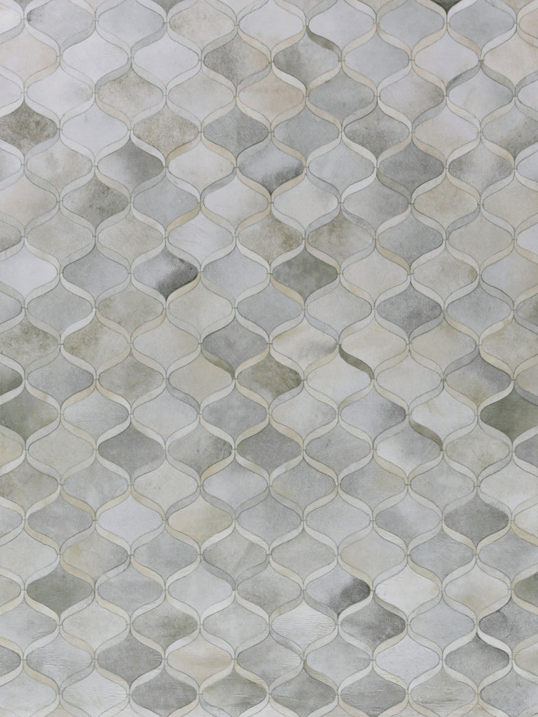 Exquisite Rugs Natural Hide 2151 Silver/Ivory Area Rug main image