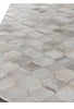 Exquisite Rugs Natural Hide 2151 Silver/Ivory Area Rug Closeup Image