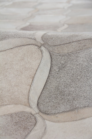 Exquisite Rugs Natural Hide 2151 Silver/Ivory Area Rug Pile Image