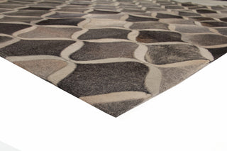 Exquisite Rugs Natural Hide 2152 Dark Gray/Multi Area Rug Corner Image