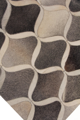 Exquisite Rugs Natural Hide 2152 Dark Gray/Multi Area Rug Detail Image