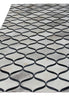 Exquisite Rugs Natural Hide 2153 Silver/Blue Area Rug Closeup Image