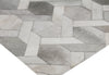 Exquisite Rugs Natural Hide 2156 Ivory Area Rug Corner Image