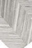 Exquisite Rugs Natural Hide 2162 Silver Area Rug Corner Image