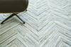 Exquisite Rugs Natural Hide 2162 Silver Area Rug Lifestyle Image Feature