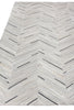 Exquisite Rugs Natural Hide 2163 Silver/Blue Area Rug Closeup Image