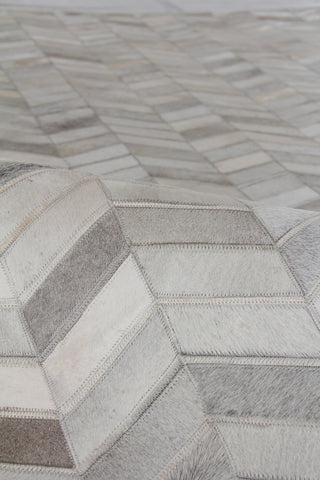 Exquisite Rugs Natural Hide 2165 Gray/Ivory Area Rug Pile Image