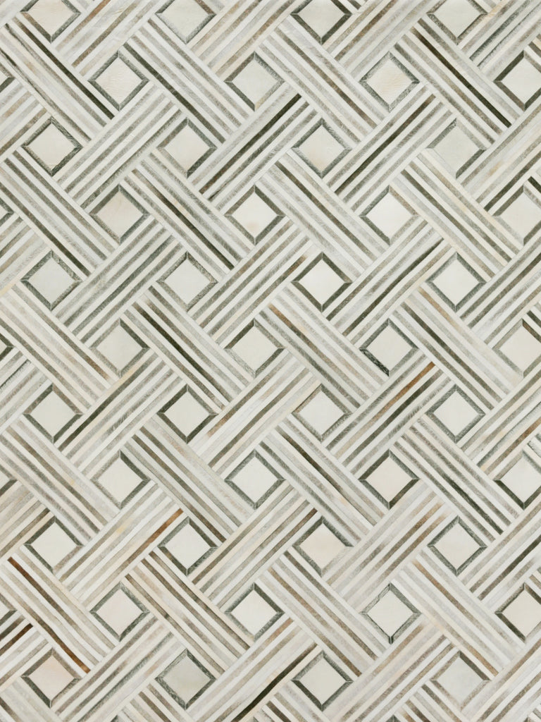 Exquisite Rugs Natural Hide 2166 Silver/Ivory Area Rug main image