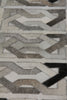 Exquisite Rugs Natural Hide 2168 Ivory/Silver/Medium Gray Area Rug Lifestyle Image Feature