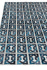 Exquisite Rugs Natural Hide 2169 Ivory/Navy/Medium Blue Area Rug Closeup Image