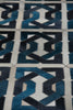 Exquisite Rugs Natural Hide 2169 Ivory/Navy/Medium Blue Area Rug Lifestyle Image Feature
