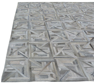 Exquisite Rugs Natural Hide 2172 Silver/Multi Area Rug Pile Image