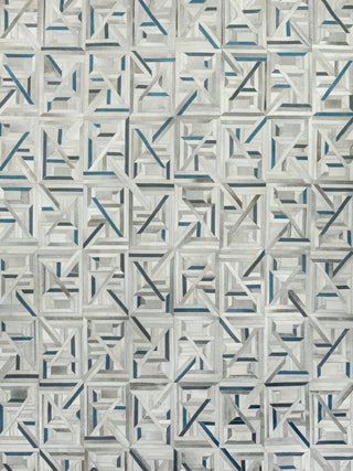 Exquisite Rugs Natural Hide 2173 Silver/Blue Area Rug main image