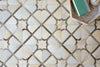 Exquisite Rugs Natural Hide 2174 Ivory/Medium Gray/Multi Area Rug Lifestyle Image Feature