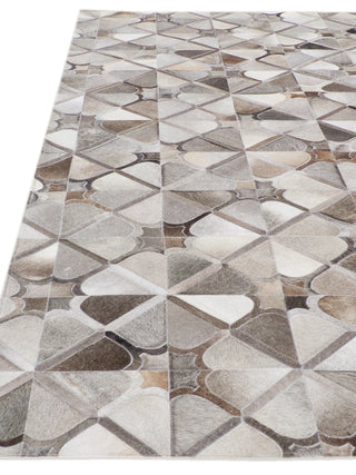 Exquisite Rugs Natural Hide 2175 Gray Area Rug Closeup Image