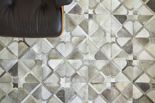 Exquisite Rugs Natural Hide 2175 Gray Area Rug Detail Image