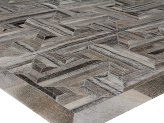 Exquisite Rugs Natural Hide 2177 Gray Area Rug Corner Image