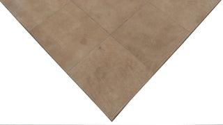 Exquisite Rugs Leather Suede 2185 Beige Area Rug Corner Image