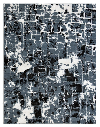 Exquisite Rugs Cecily 2201 Black/Gray Area Rug by The Met main image