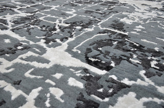 Exquisite Rugs Cecily 2201 Black/Gray Area Rug by The Met 