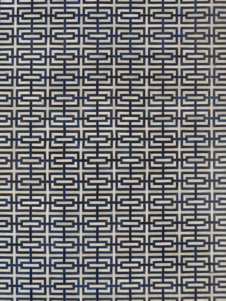 Exquisite Rugs Natural Hide 2203 Navy/Ivory Area Rug main image