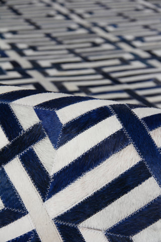 Exquisite Rugs Natural Hide 2203 Navy/Ivory Area Rug Pile Image