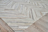 Exquisite Rugs Natural Hide 2206 Gray Area Rug Corner Image