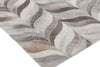 Exquisite Rugs Natural Hide 2207 Silver Area Rug Corner Image