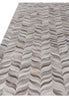 Exquisite Rugs Natural Hide 2207 Silver Area Rug Closeup Image