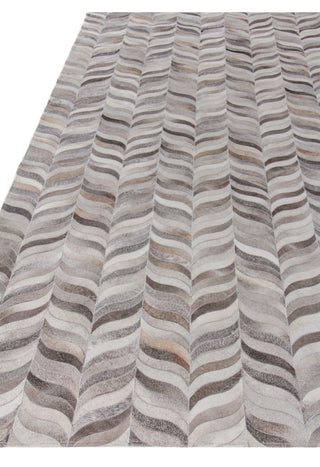 Exquisite Rugs Natural Hide 2207 Silver Area Rug Closeup Image