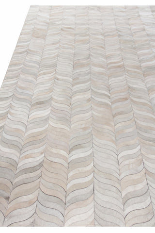 Exquisite Rugs Natural Hide 2208 Ivory Area Rug Closeup Image