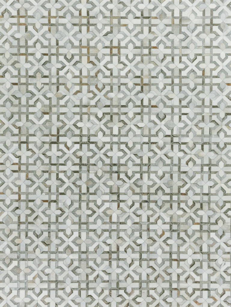 Exquisite Rugs Natural Hide 2209 Silver/Ivory Area Rug main image